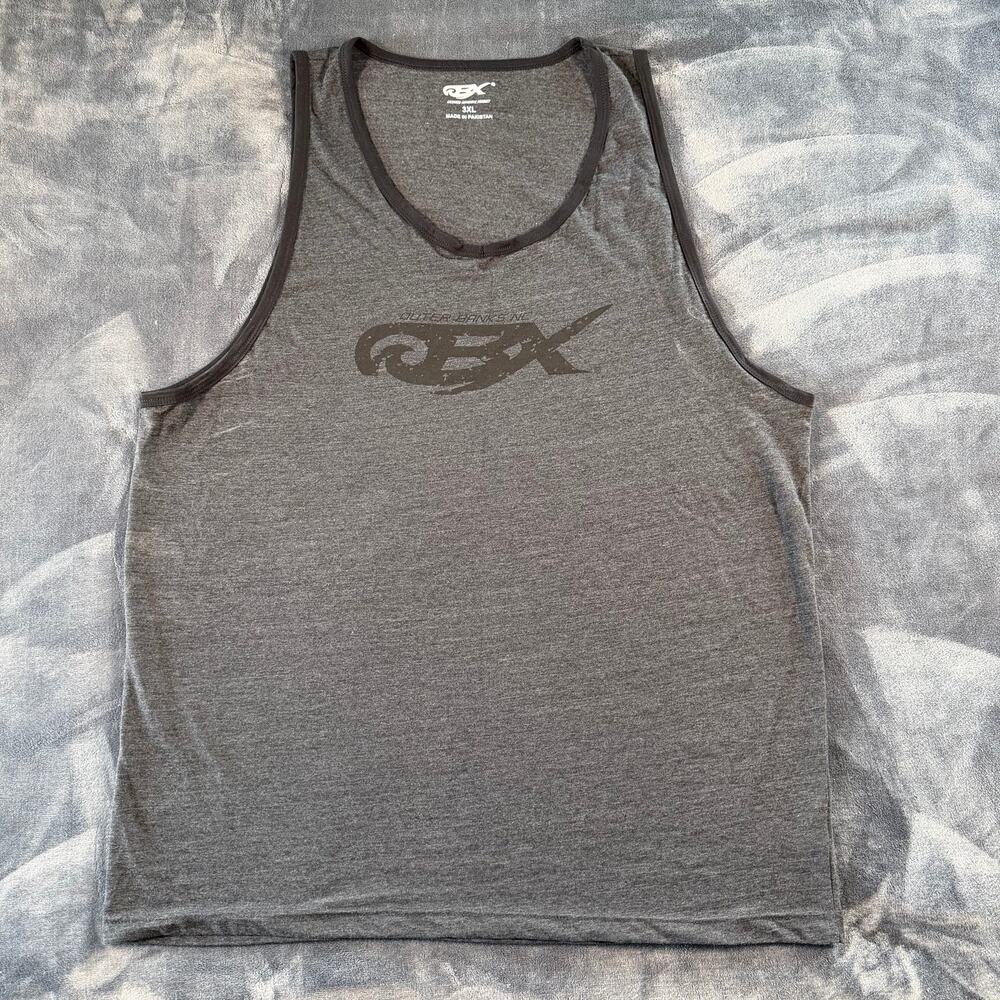 OBX Men's 3XL Gray Logo Tank Top Outer Banks NC Beach Cotton Blend NWOT